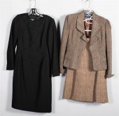 KWON'S BOUTIQUE BLACK WOOL DRE
