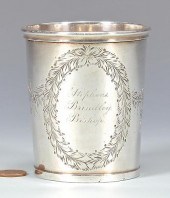 KY COIN SILVER JULEP CUPKentuc