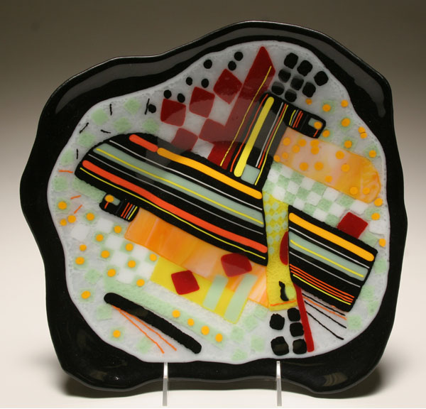 Kymm Hughes black square glass