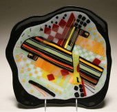 Kymm Hughes black square glass