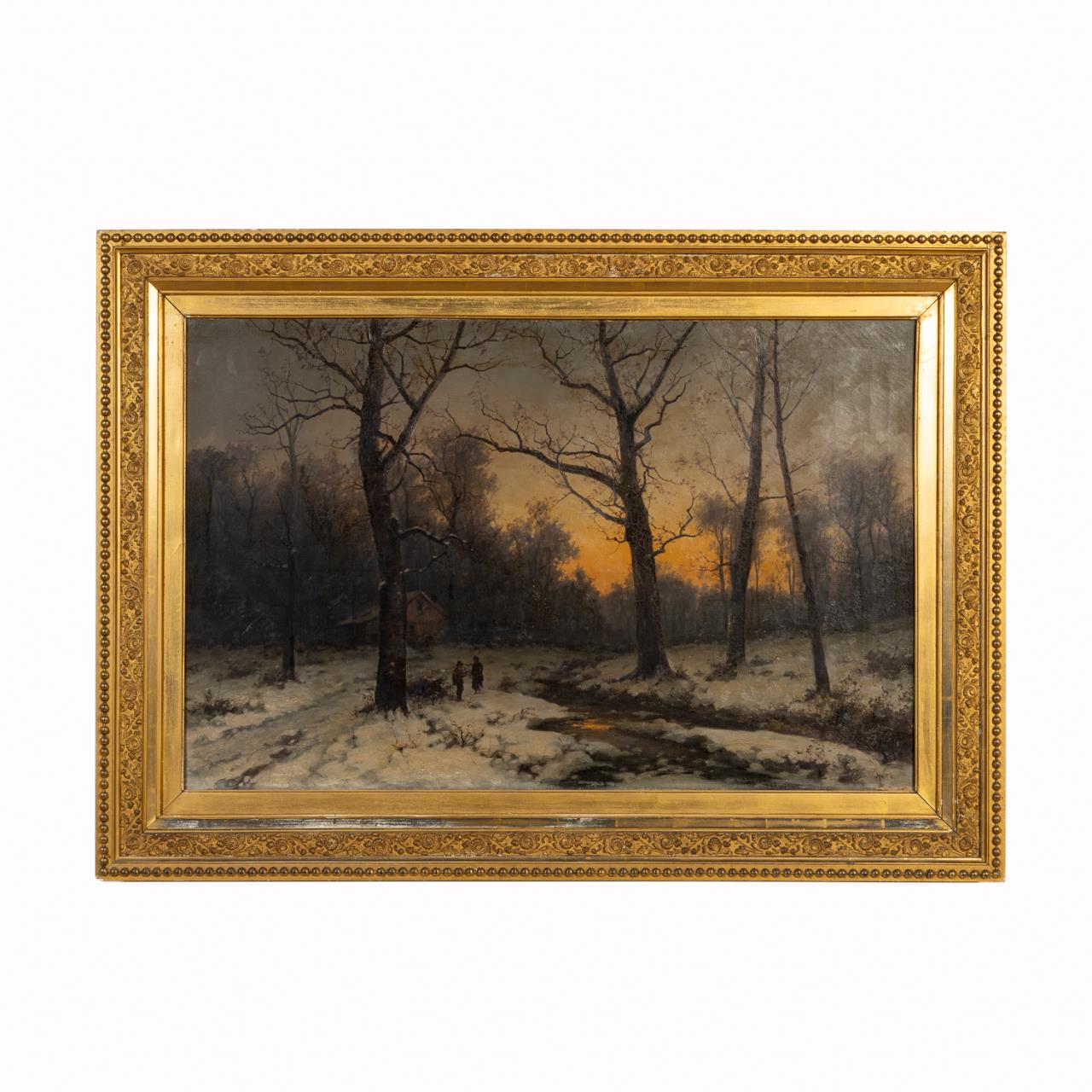 L. 19TH C. AMERICAN SCHOOL SNOWY