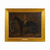 L. 19TH C. "BUZZARD" HORSE & J