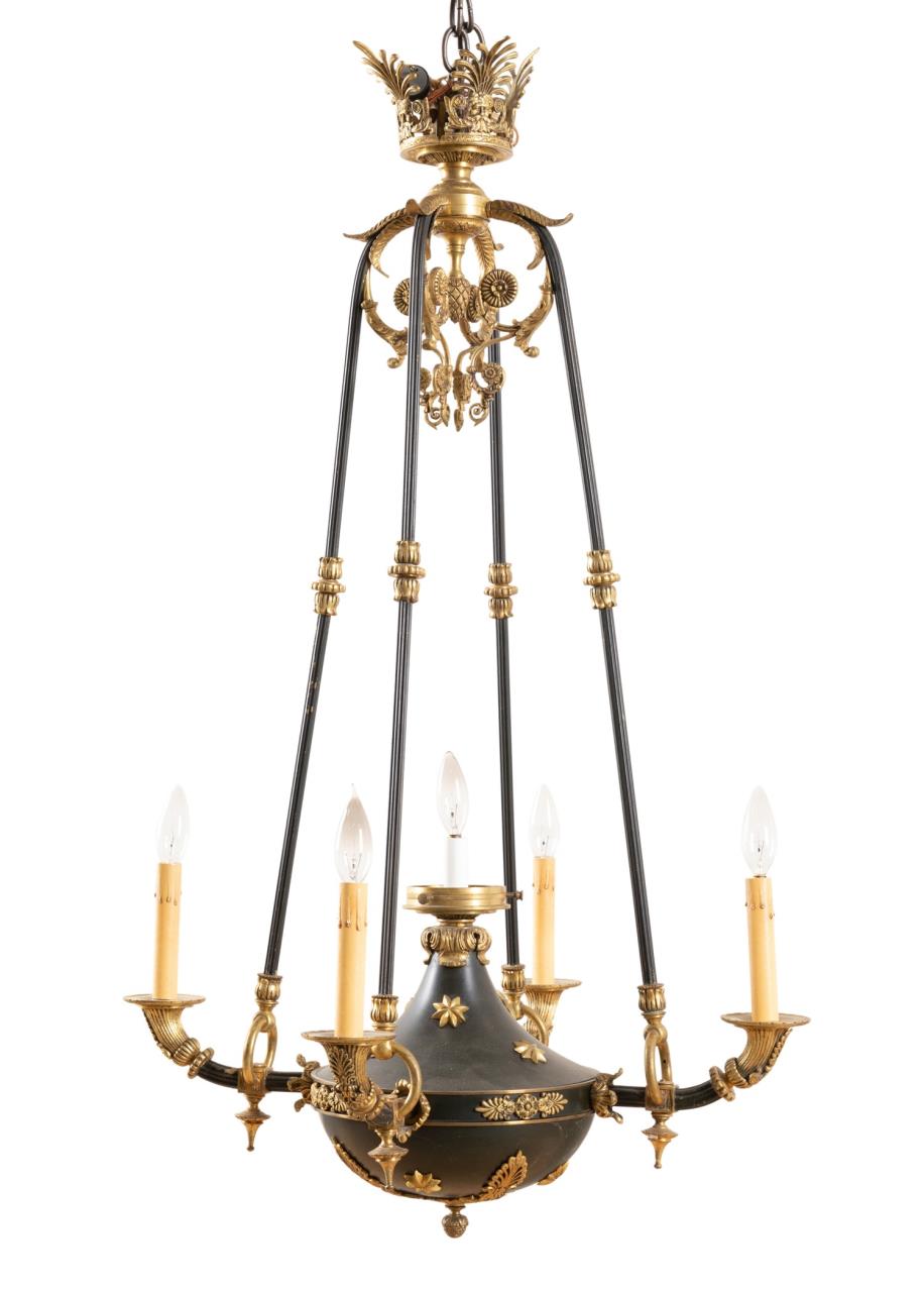 L. 19TH C. EMPIRE STYLE ORMOLU &