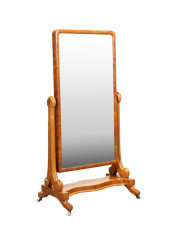 L. 19TH C. VICTORIAN MAPLE CHE