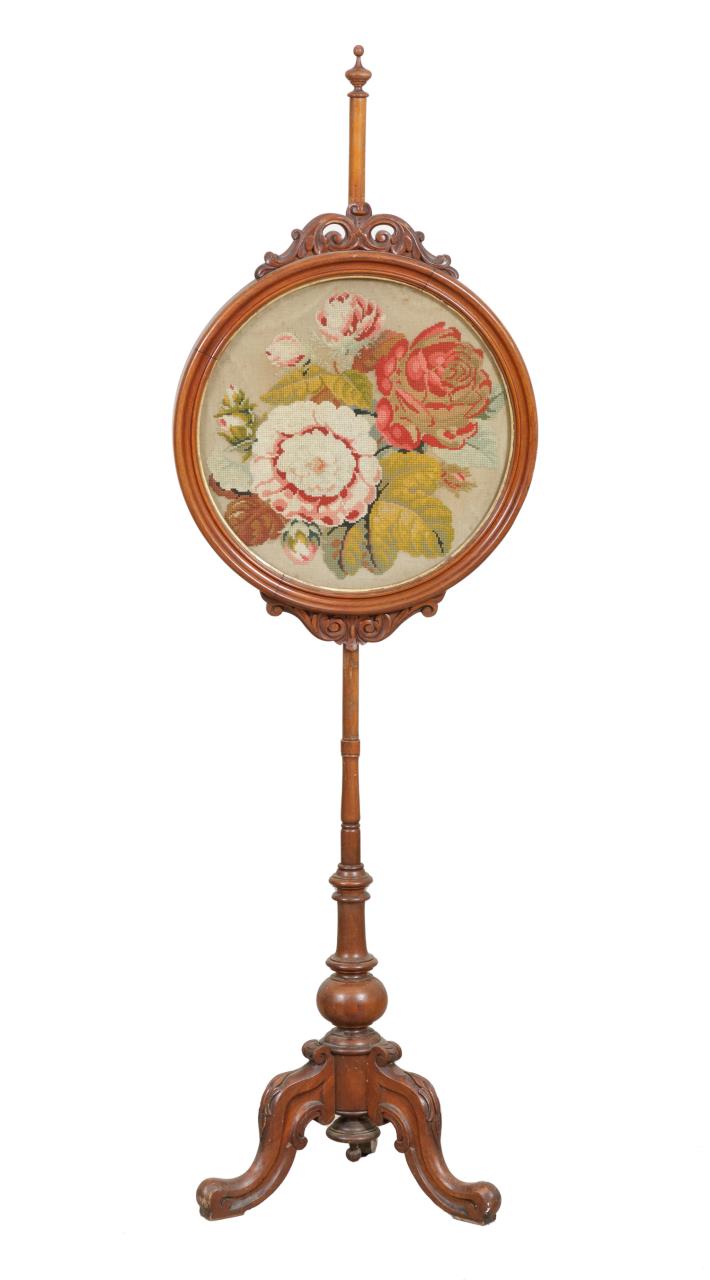 L. 19TH C. VICTORIAN NEEDLEPOINT