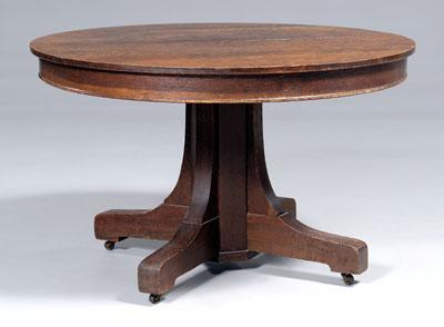 L. &amp; J.G. Stickley oak pedestal