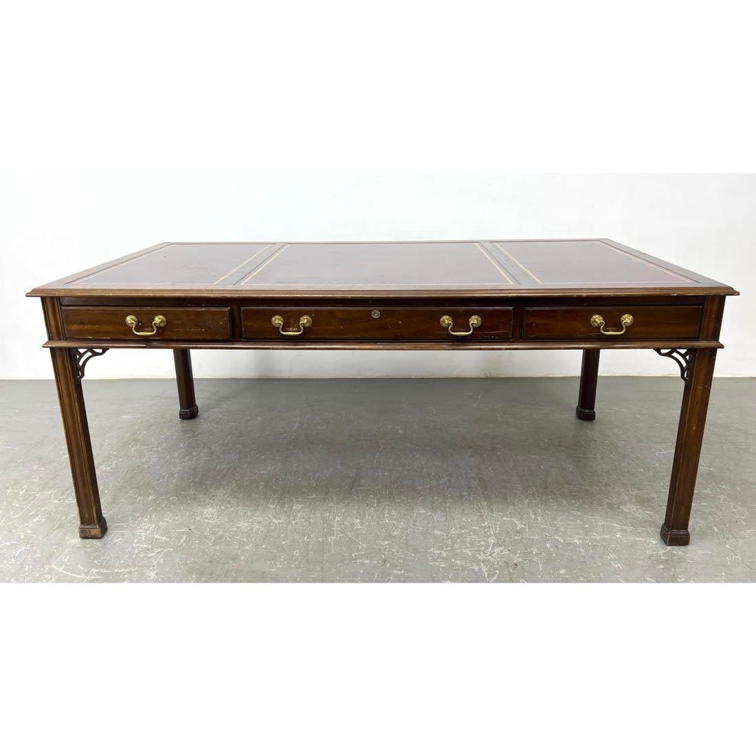 L and JG STICKLEY Leather Top