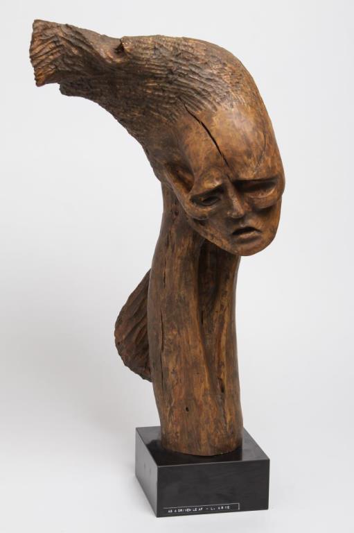 L. ARYE "AS A DRIVEN LEAF" CARVED