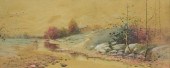 L. BRANSON WATERCOLOR LANDSCAP
