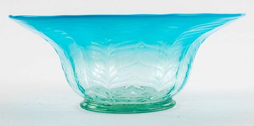 L. C. TIFFANY BLUE OMBRE GLASS