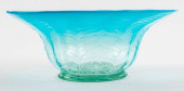L. C. TIFFANY BLUE OMBRE GLASS