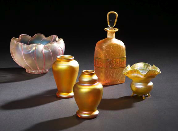 L. C. Tiffany Peg-Footed Gold