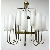 L Guzzini chandelier brass and