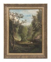 L. Harwood (19th century) Cows