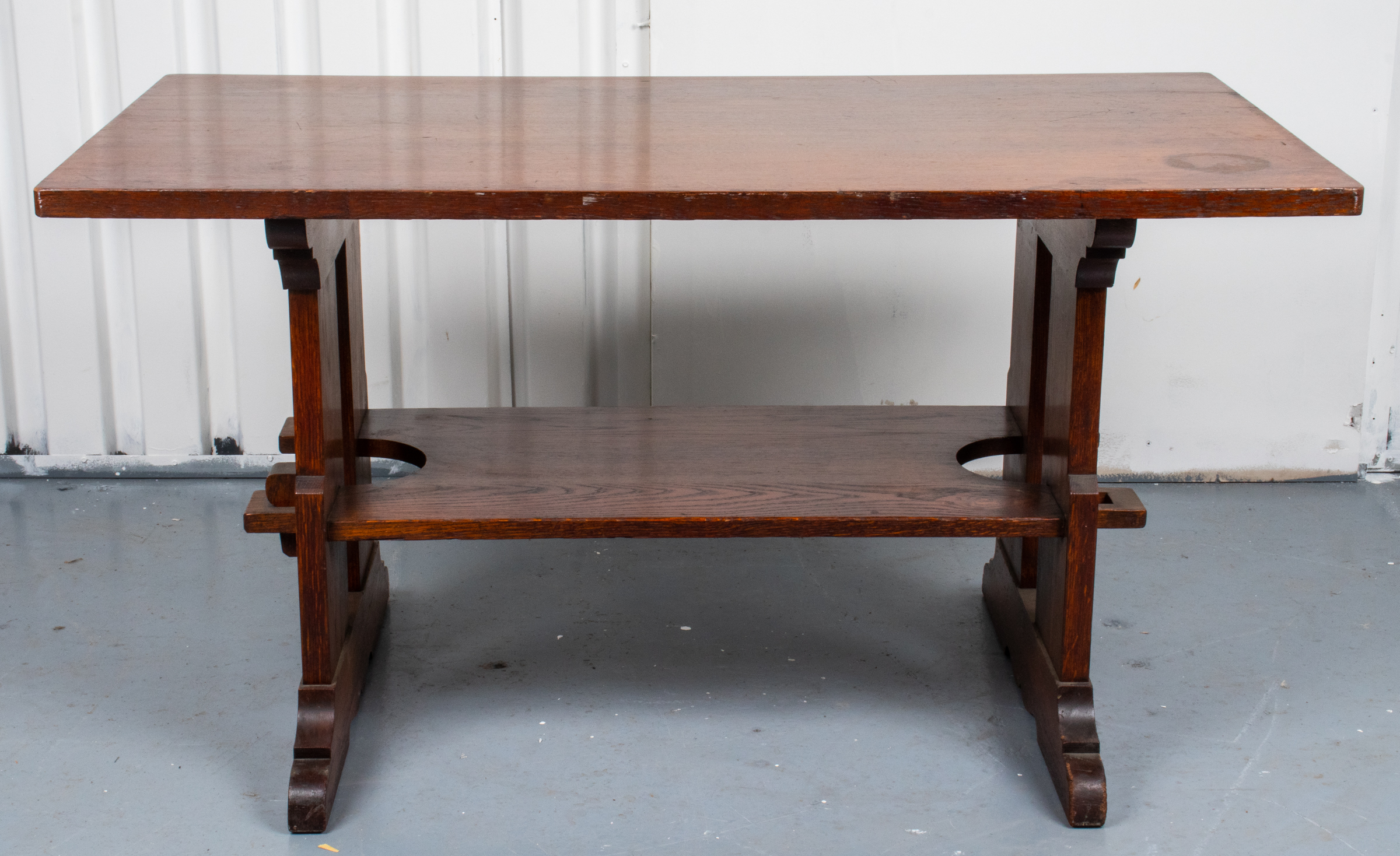 L & JG STICKLEY OAK TRESTLE