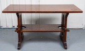 L & JG STICKLEY OAK TRESTLE BU