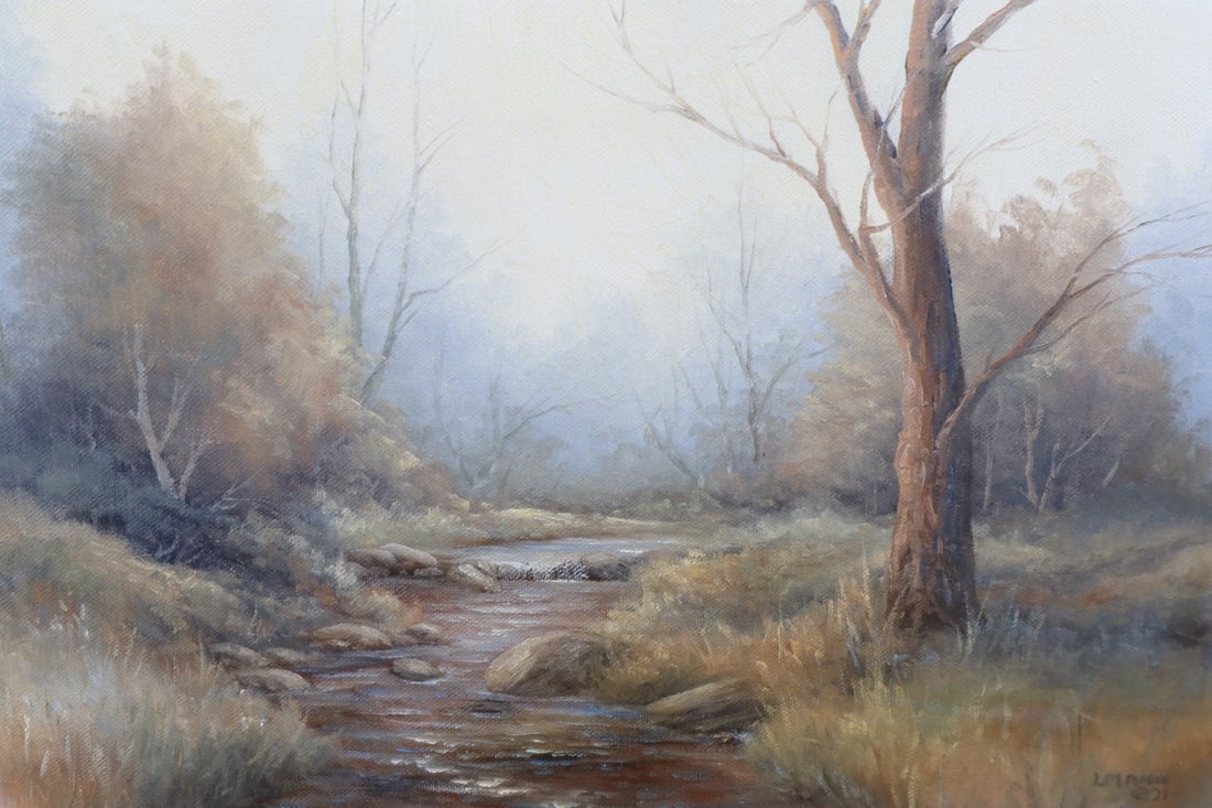 L. MANN '91 ORIGINAL PAINTING ON