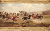 L. MARIAN, 19TH C. O/C PAINTIN