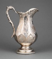 L. OWEN COIN SILVER WATER PITC