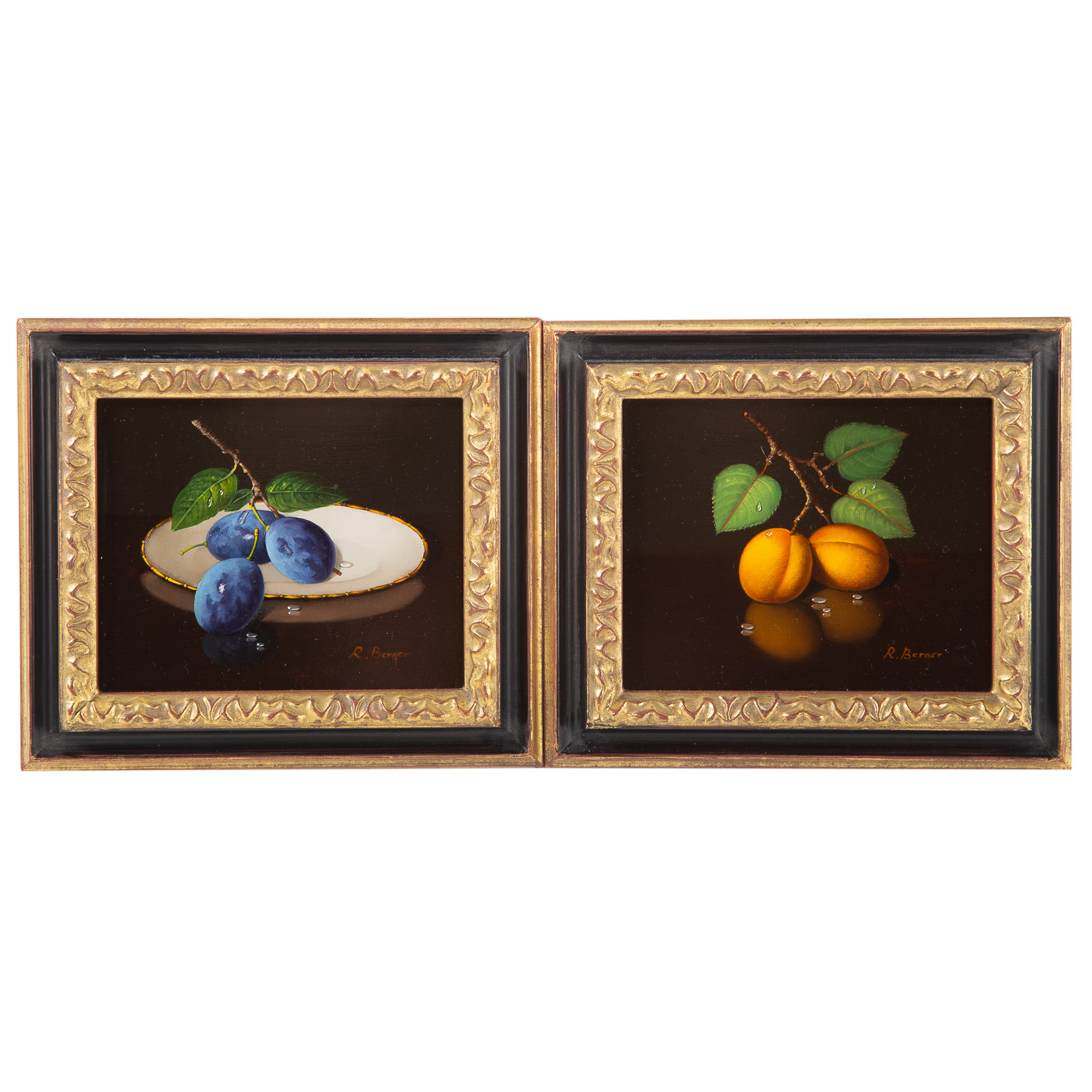 L. RATH BERGER. TWO FRUIT STILL