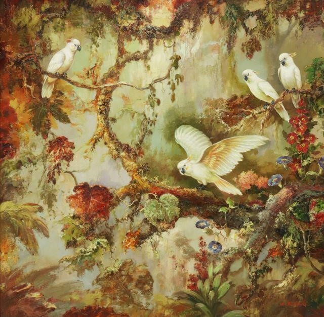 L. RICHARD DECORATIVE COCKATOOS