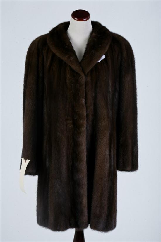 L. ROGER CHOCOLATE BROWN MINK FUR