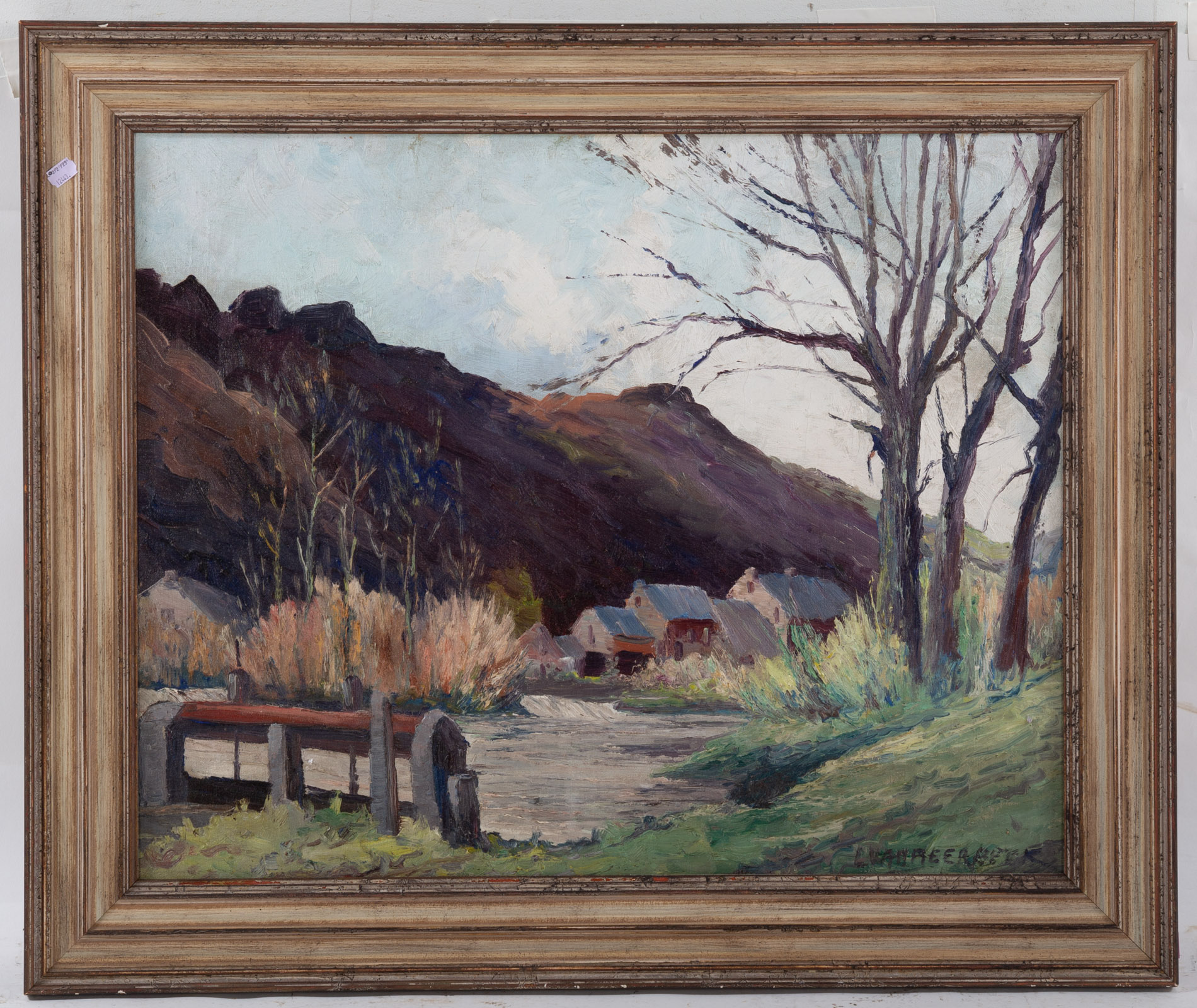 L. VANMEERBEEK. "LANDSCAPE WITH