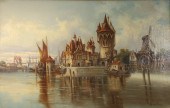 L VON HOWE (19TH CENTURY). Oil