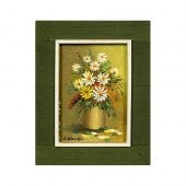 L WONG SIGNED OIL PAINTING ON