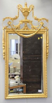 LA BARGE GILT MIRROR WITH CARV