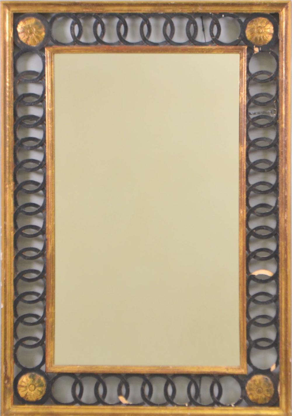 LA BARGE PARCEL-EBONIZED GILTWOOD