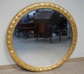 LA BARGE ROUND GILT FRAME BEVE