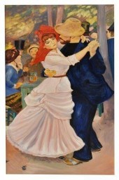 'LA DANSE A BOUGIVA' PAINTING