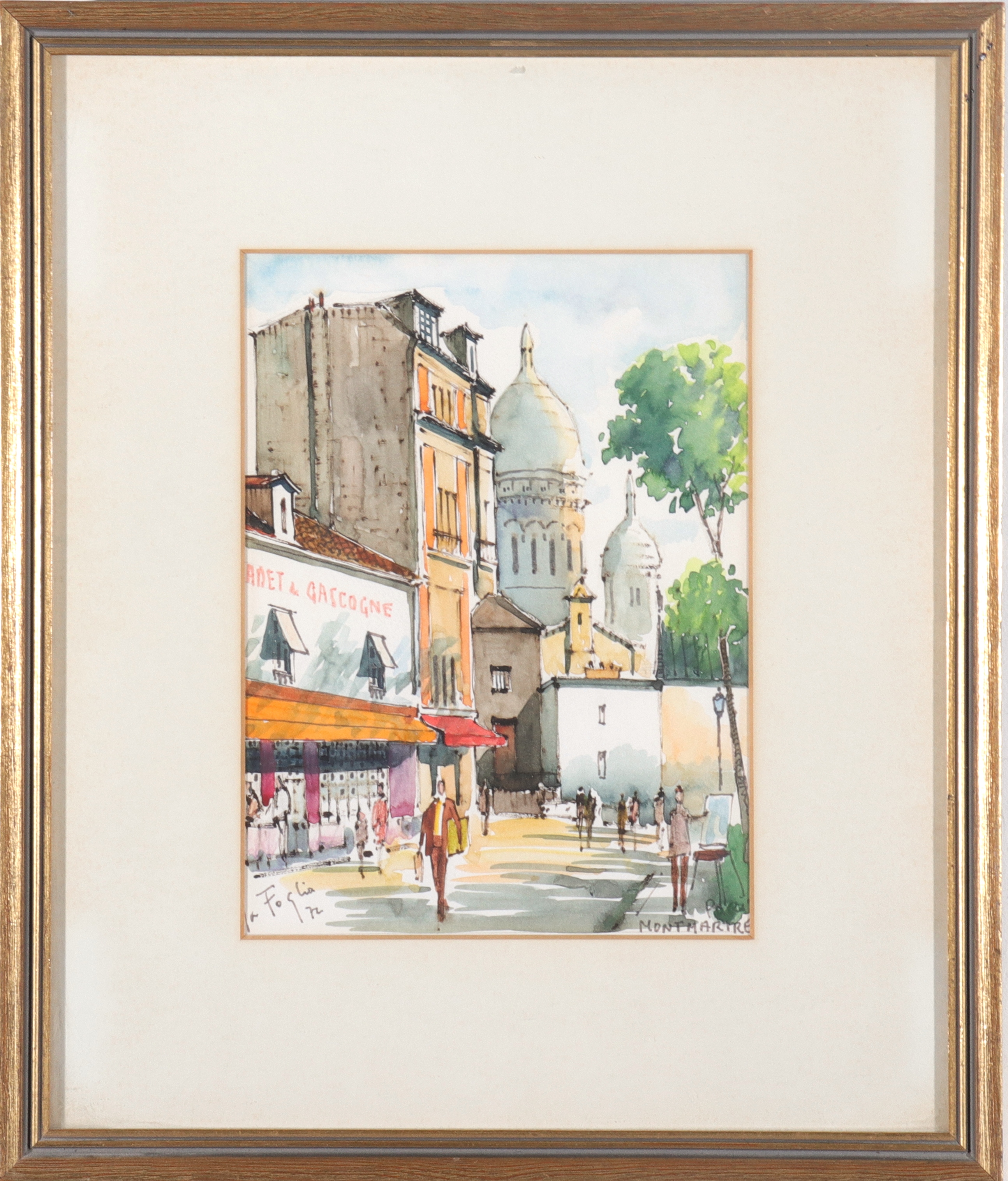 LA FOGLIA SIGNED "PARIS MONTMARTRE"