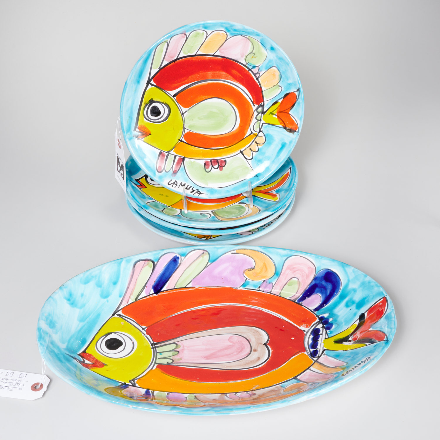 LA MUSA ITALIAN CERAMIC FISH SET