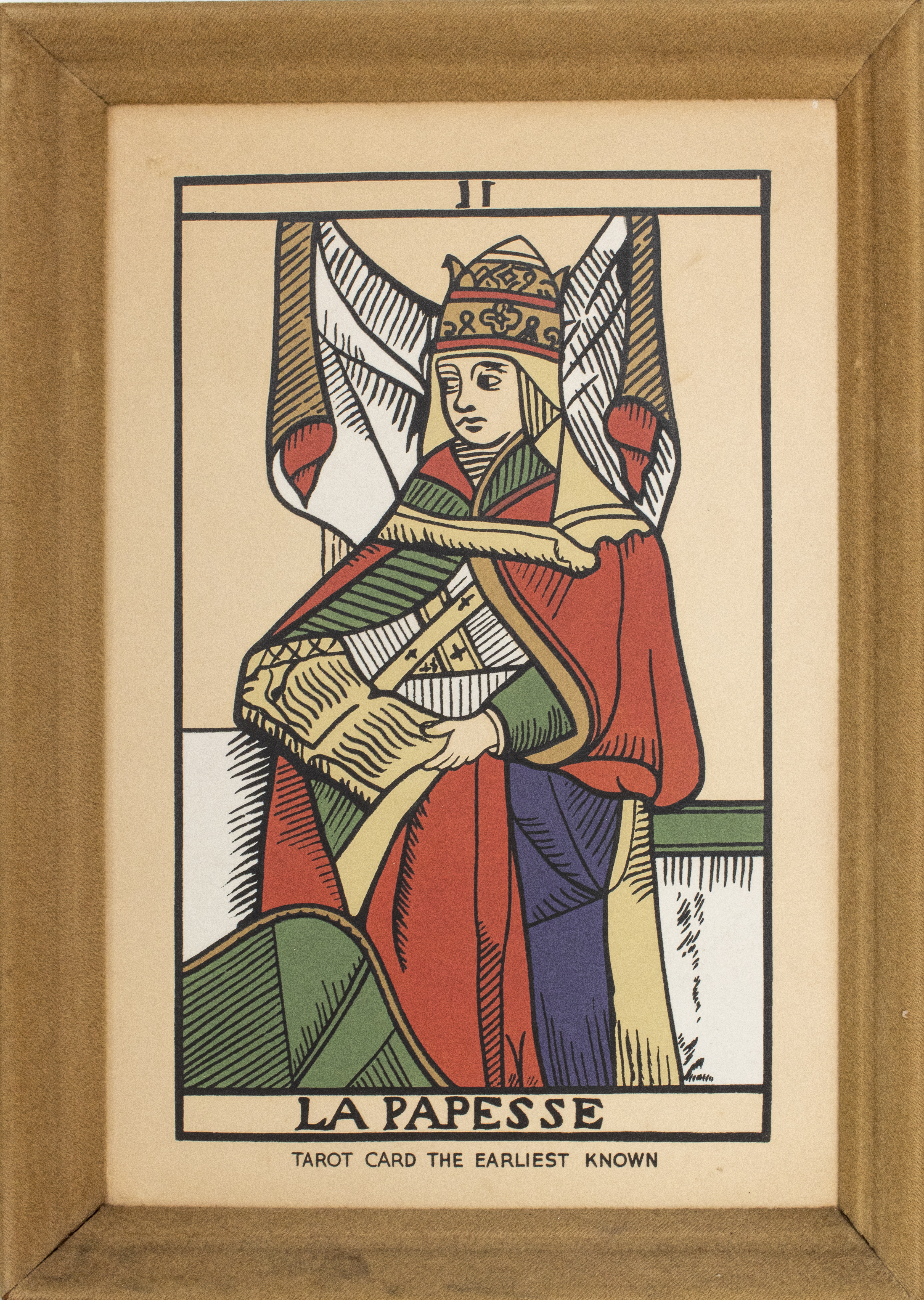 "LA PAPESSE" TAROT CARD SERIGRAPH
