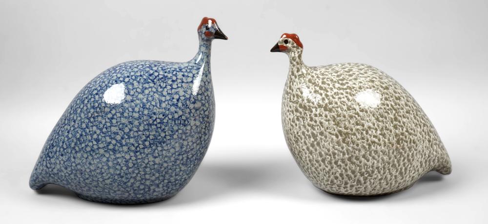 LA PINTADE CERAMIC 'GUINEA HENS'