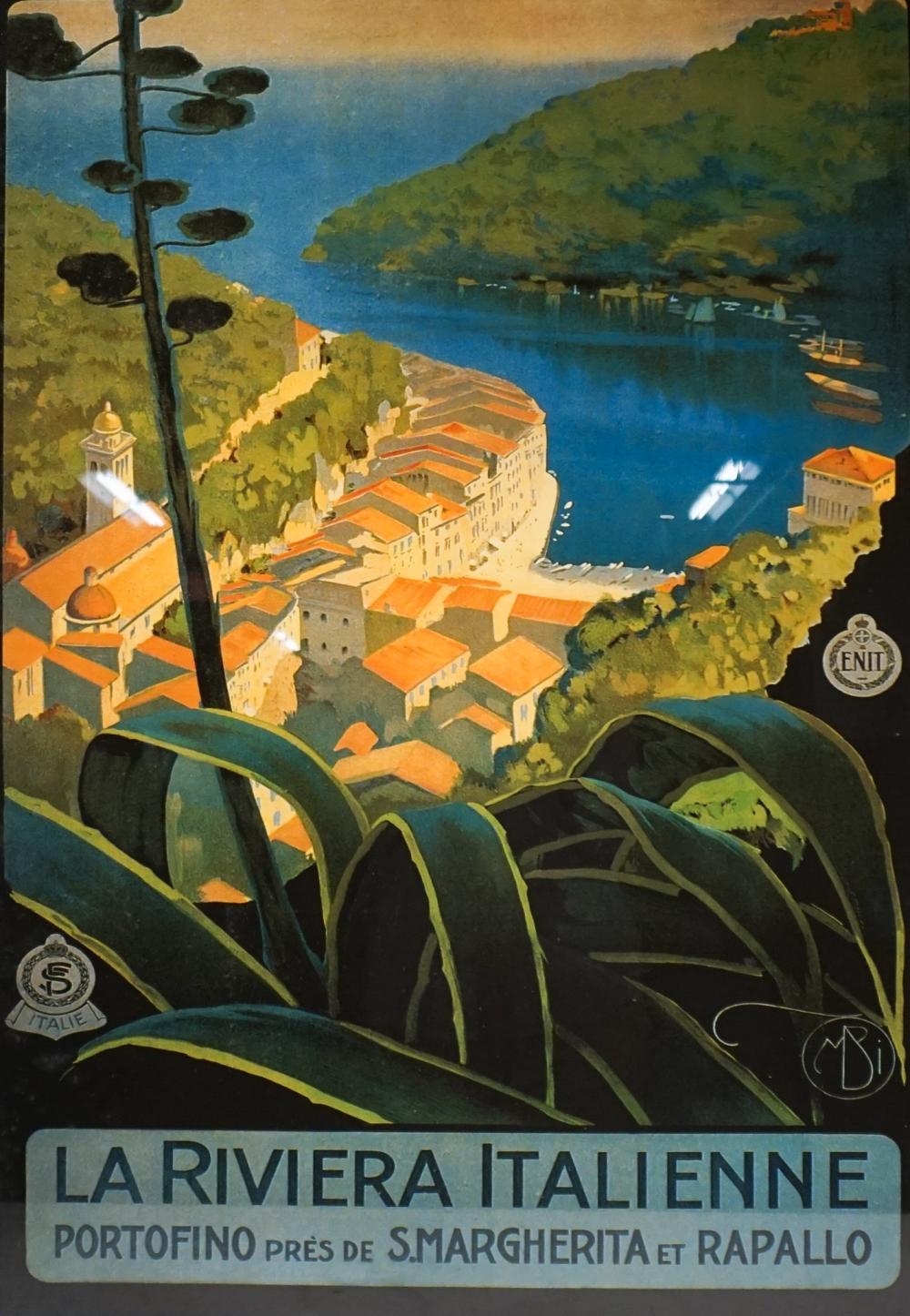 LA RIVIERA ITALIENNE, COLOR PRINT