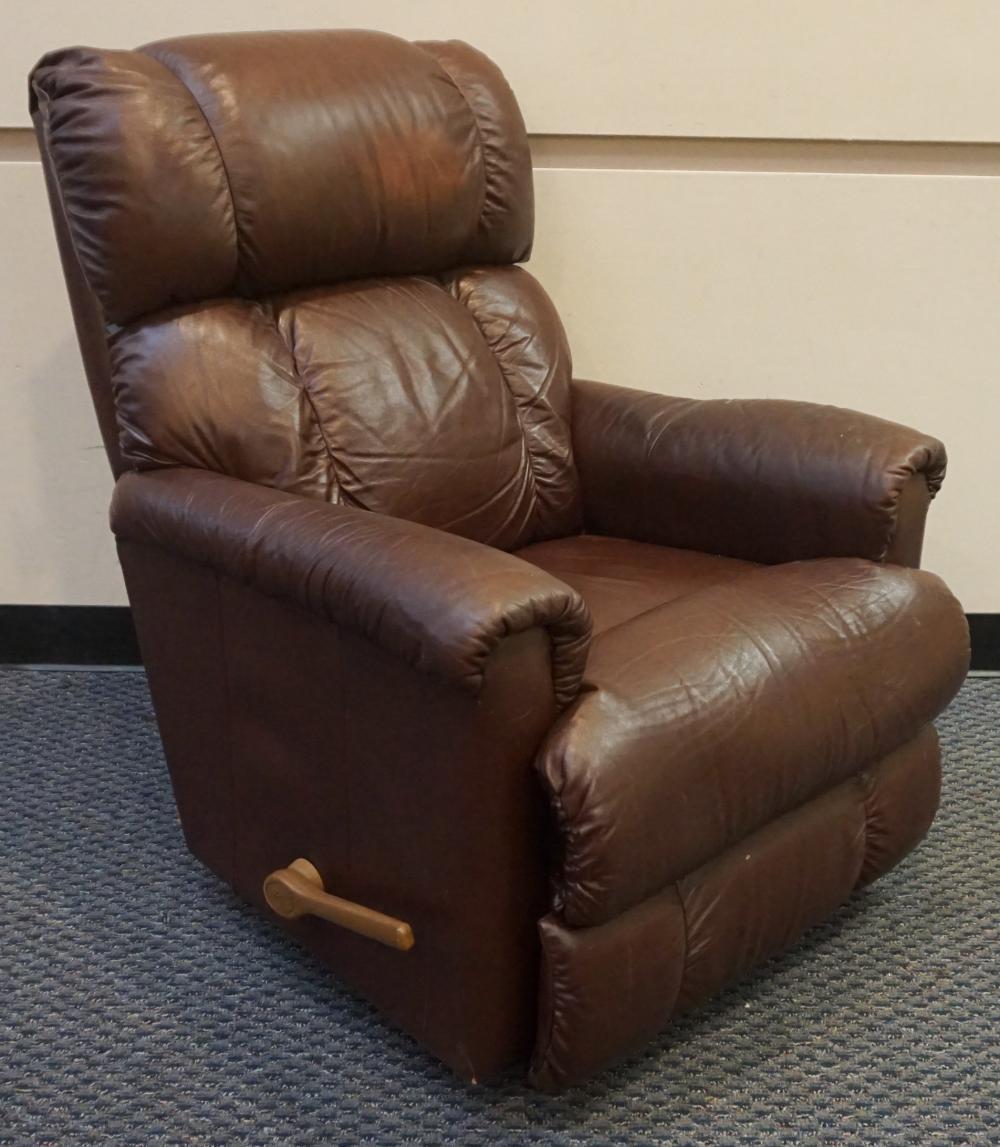 LA-Z-BOY BROWN LEATHER