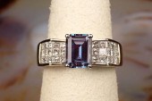 LAB CREATED ALEXANDRITE, DIAMO