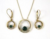 LAB-CREATED EMERALD AND DIAMON