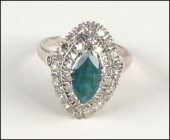 LAB CREATED EMERALD DIAMOND AN