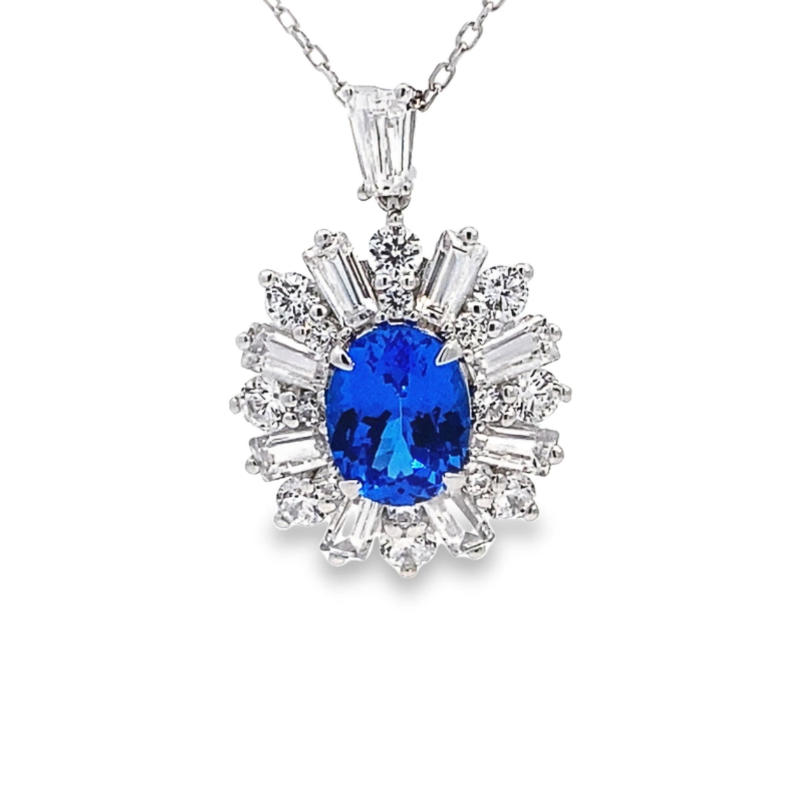 LAB GROWN SAPPHIRE AND DIAMOND