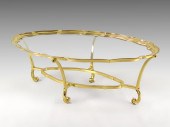 LaBARGE BRASS & GLASS COFFEE T