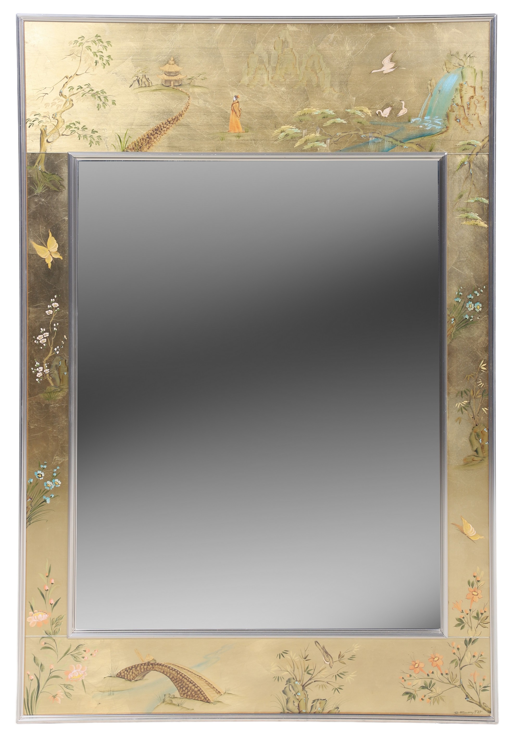 LaBarge Chinoiserie paint decorated