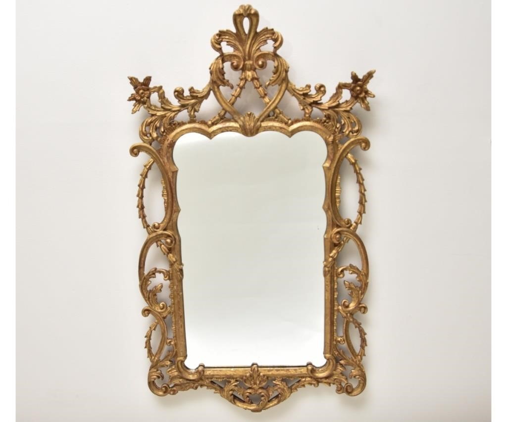 LaBarge gilt carved mirror in