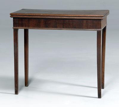 Labeled George III games table,