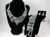 LABRADORITE AND BLUE TOPAZ NEC