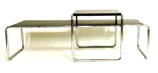 Laccia table set by Marcel Breuer
