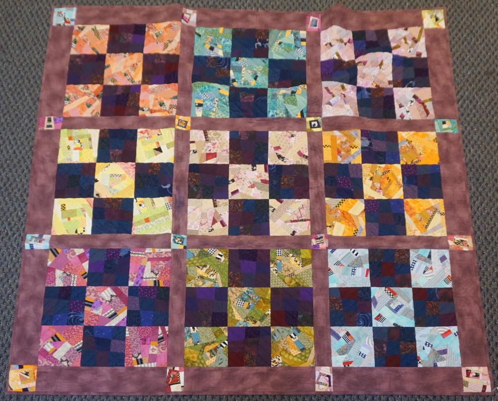 LACE COVERING AND TWO QUILTSLace